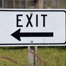 exit arrow